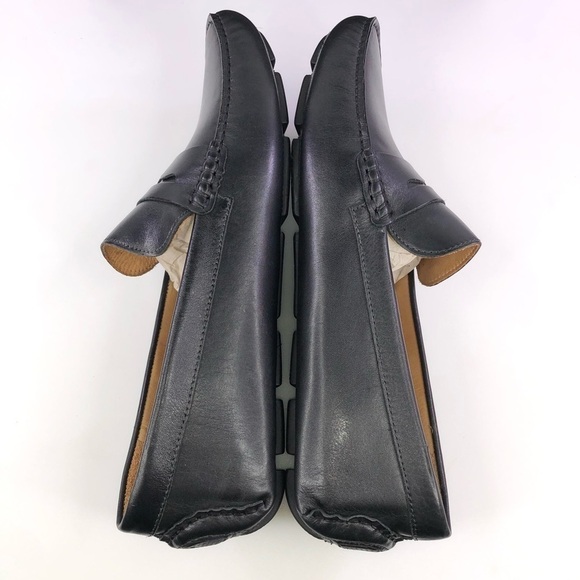 The Men\'s Store Leather Penny Drivers Black Shoes main image 8